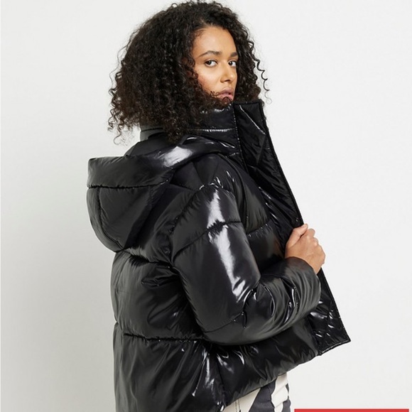 River Island Jackets & Coats River Island Black Puffer Cropped Coat